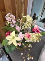 Kunstbloemen in epoxy vaas, Ophalen of Verzenden, Nieuw, Binnen