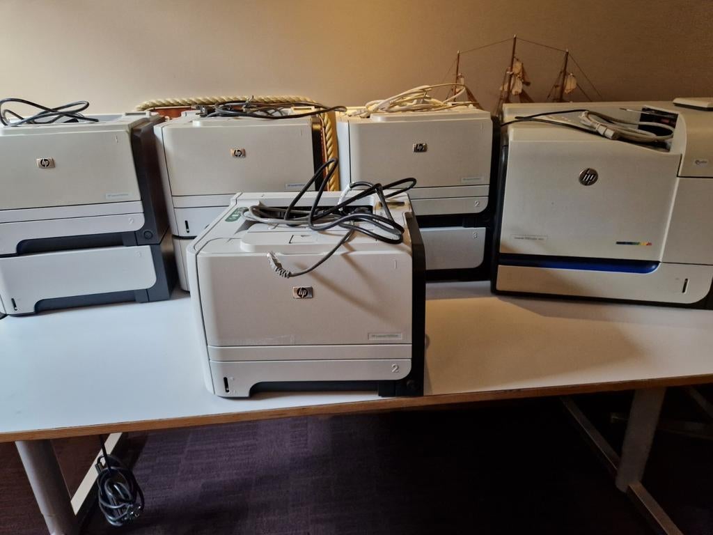 Uniek aanbod: 5 HP LaserJet printers, Gebruikt, Printer, Ophalen, HP laserjet