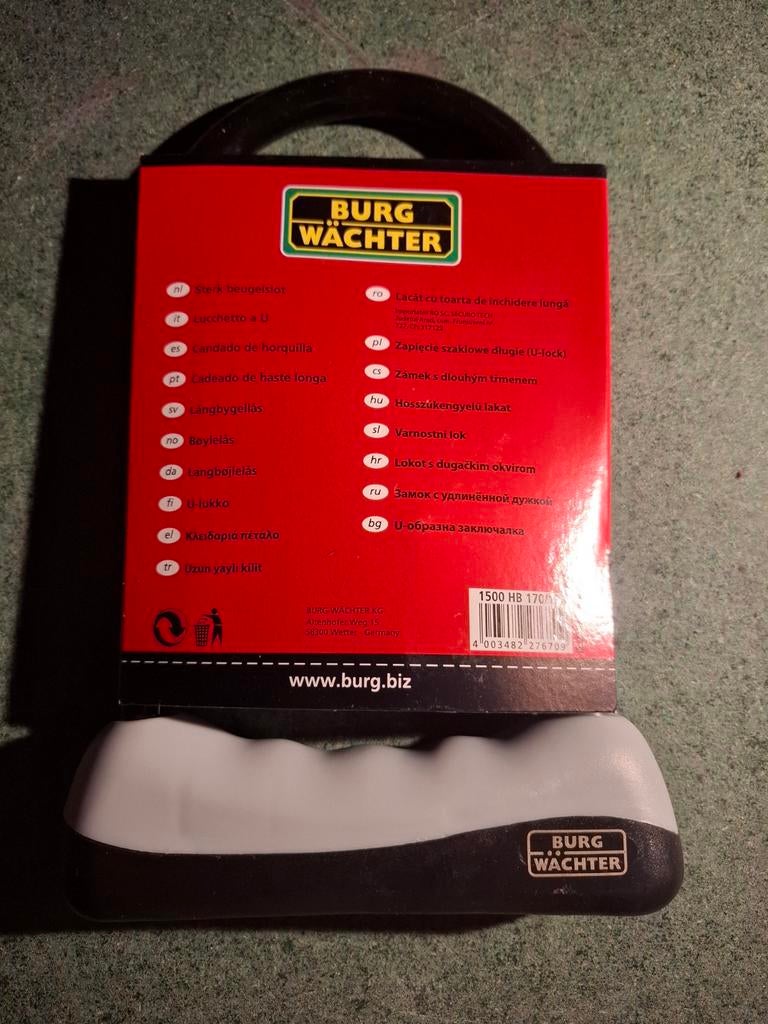 Burg Wächter fiets/scooter slot nieuw!!, Ophalen of Verzenden