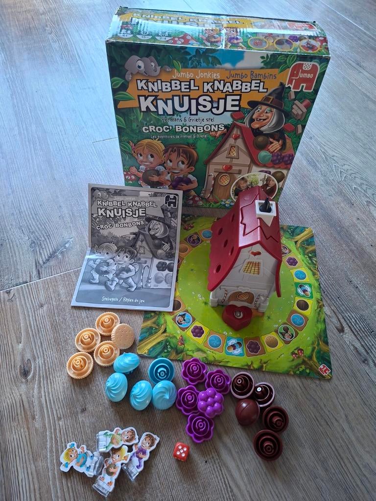 Knibbel Knabbel Knuitje: Hans & Grietje spel. Ophalen!, Drie of vier spelers, Ophalen, Gebruikt, Jumbo