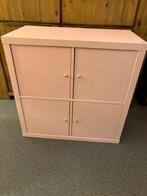 Ikea Kallax 4 roze met deurtjes, Ophalen, Zo goed als nieuw