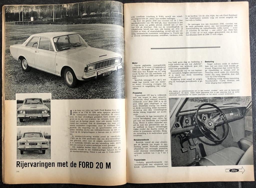 Ford P7 P7a P7b ( 17M - 20M - 26M ) testen in Autokampioen, Gelezen, Ford, Ophalen of Verzenden, Autokampioen