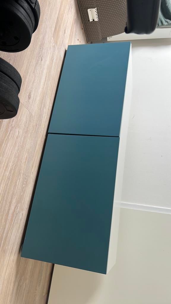 Ikea besta kast blauw groen wit 120, Huis en Inrichting, Ophalen, Gebruikt