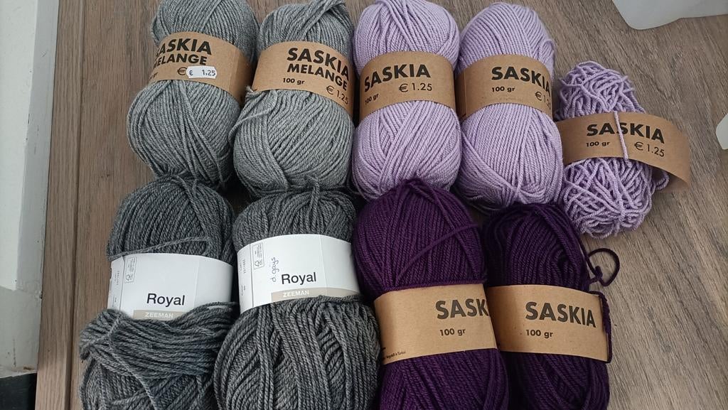 Royal en Saskia garen, Hobby en Vrije tijd, Breien en Haken, Ophalen of Verzenden, Zo goed als nieuw, Breien of Haken, Wol of Garen