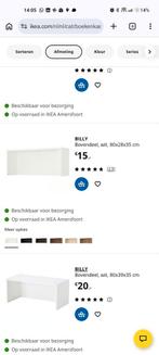 IKEA Billy Bovendeel (verhoger, opzet stuk) 80 x 28 Wit, Ophalen, 50 tot 100 cm, Zo goed als nieuw, Minder dan 100 cm
