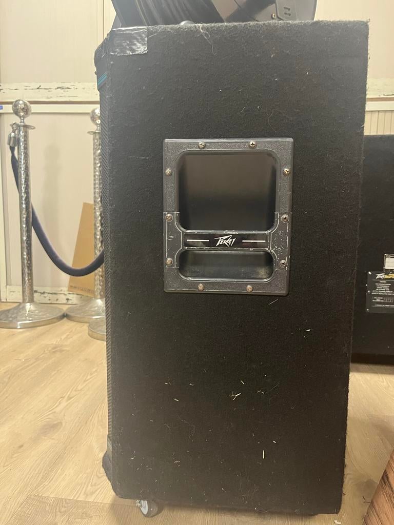 Peavey Speakers met haspel (50 meter kabelsnoer), Audio, Tv en Foto, Luidsprekers, Overige merken, Gebruikt, Overige typen, Ophalen of Verzenden