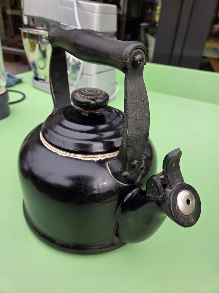 Le Creuset Fluitketel Zwart - Klassiek Design, Ophalen, Gebruikt