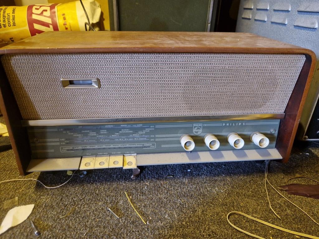 Philips buizenradio B3x92A - Vintage radio, Ophalen, Gebruikt, Radio