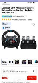 Logitech G29 Driving Force Racing Stuurwiel + Pedalen, Online, 1 speler, Racen en Vliegen, Ophalen of Verzenden