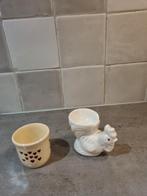 Eierdopjes eierdop haan hartjes pasen, Ophalen of Verzenden, Porselein, Overige stijlen, Overige typen