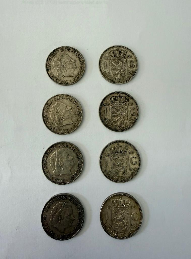 zilveren gulden 1955 Juliana 120 stuks, Postzegels en Munten, Munten | Nederland, 1 gulden, Koningin Juliana, Setje, Zilver