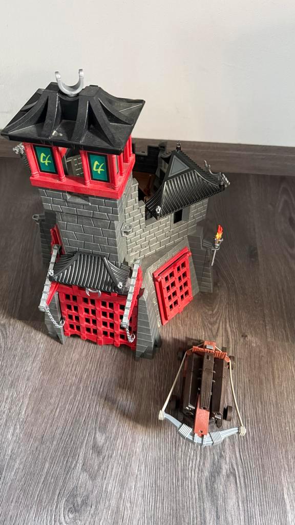 Playmobil collectie met kasteel en piratenschip, Kinderen en Baby's, Speelgoed | Overig, Gebruikt, Jongen of Meisje, Ophalen