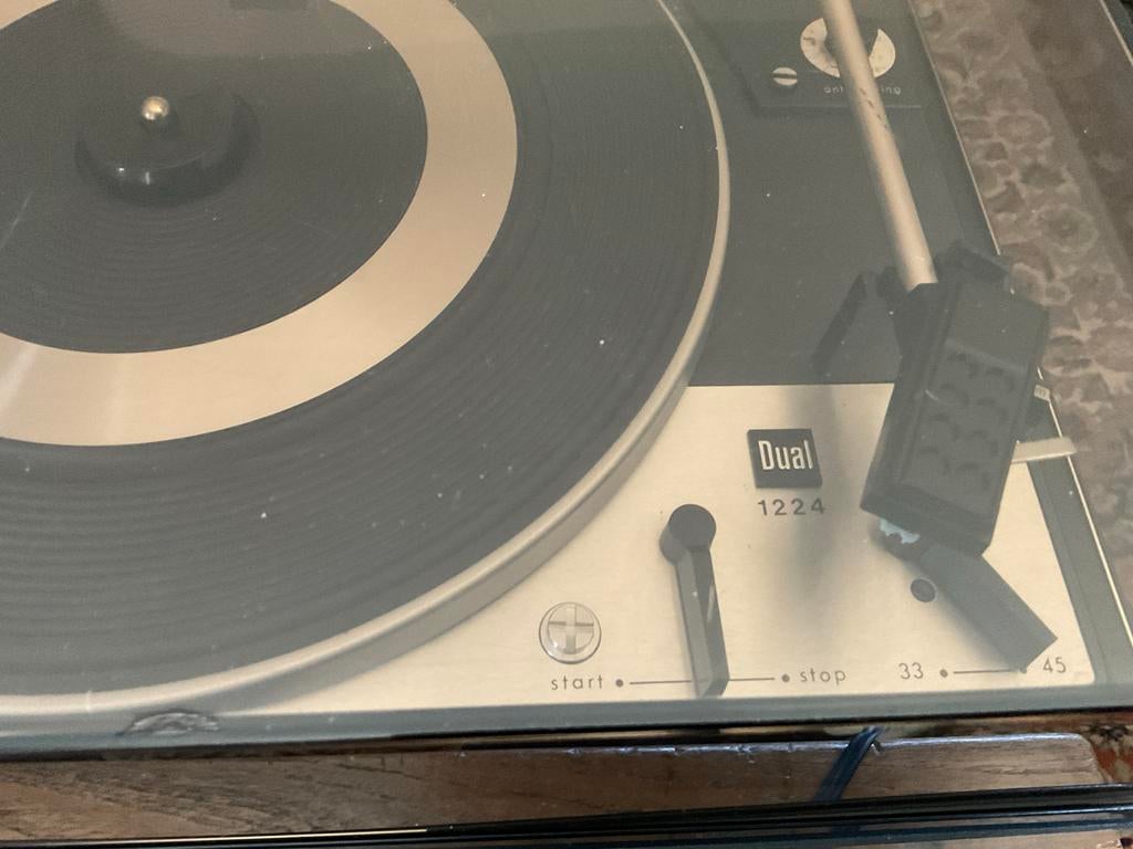 Dual 1224 draaitafel - Half automatisch in prima staat, Gebruikt, Automatisch, Ophalen of Verzenden, Platenspeler