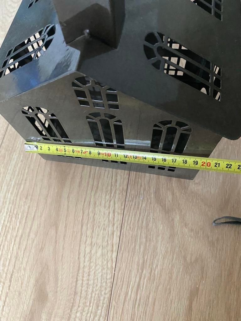 Metalen huisje/lantaarn, zwart, 20x19x29 cm, Ophalen, Gebruikt, Zwart, Metaal