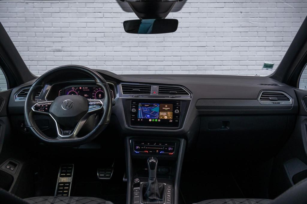 Volkswagen Tiguan 1.4 TSI R-LINE IQ-LIGHTS|TREKHAAK|AUTOPARK, Auto's, Stof, 4 cilinders, Met garantie (alle), Blauw
