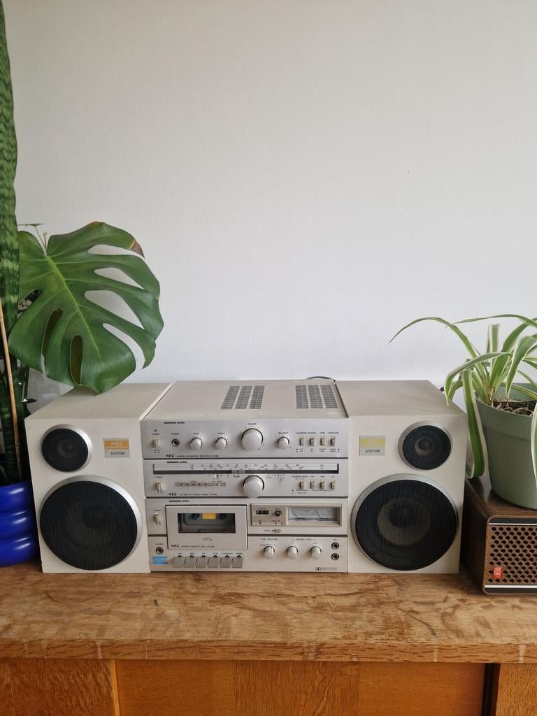 Vintage NEC midi stereo set, compleet, Audio, Tv en Foto, Stereo-sets, Ophalen of Verzenden, Cassettedeck, Overige merken