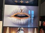 Louis Vuitton Lippen Canvas Kunst 80x50 cm, Ophalen of Verzenden