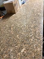 Natuurstenen aanrechtblad  graniet 190x60, Ophalen, Gebruikt, Bruin