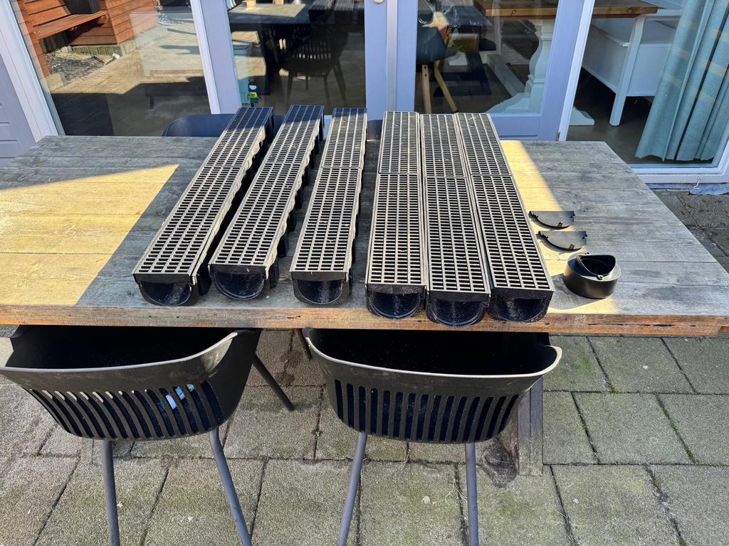 6 ongebruikte roostergoten, nieuw gekocht, Ophalen, Nieuw