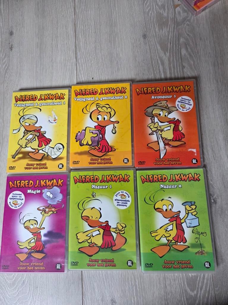 Alfred J Kwak - 6x dvd, Cd's en Dvd's, Dvd's | Kinderen en Jeugd, Alle leeftijden, Ophalen of Verzenden, Zo goed als nieuw