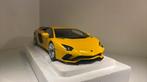Sale Lamborghini Aventador s yellow autoart 1.18, Ophalen of Verzenden, Autoart, A, A