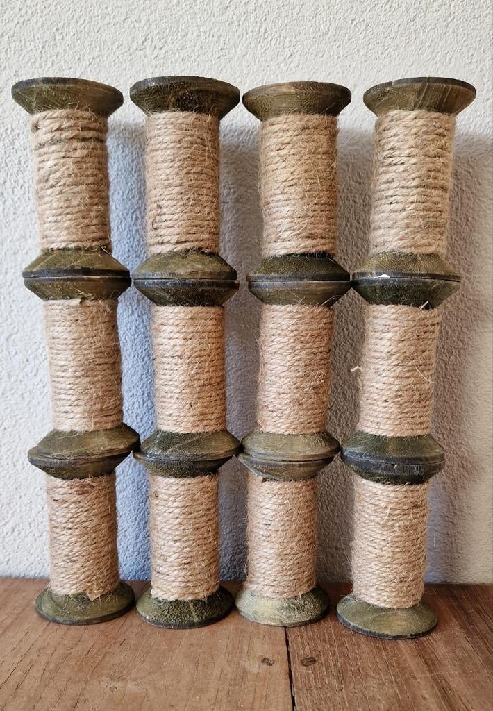 12 sierklosjes met touw van Countryfield., Antiek en Kunst, Ophalen of Verzenden