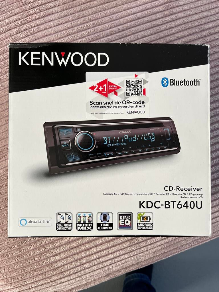 Kenwood KDC-BT640U autoradio/CD-speler met Bluetooth, Ophalen, Nieuw