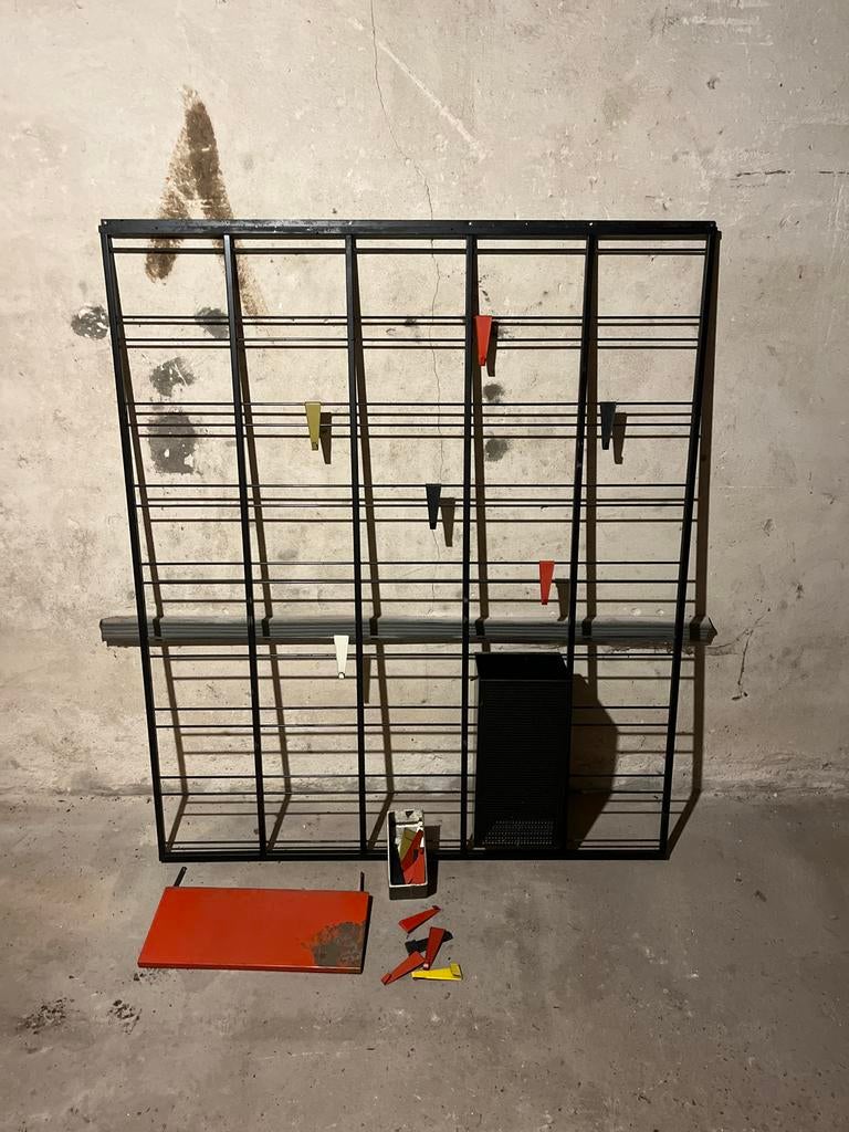 Vintage Toonladder Tjerk Reijenga voor Pilastro, Gebruikt, Metaal, 150 tot 200 cm, Ophalen