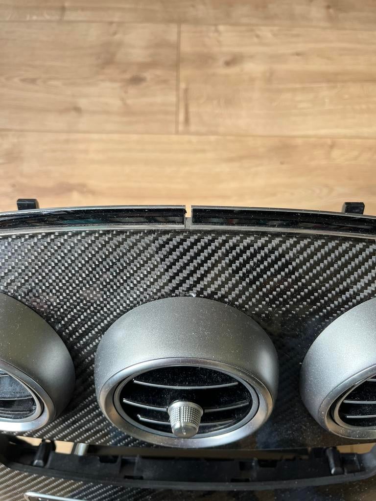 Mercedes W205 AMG carbon middenconsole IWC klok C-klasse, Ophalen of Verzenden, Gebruikt, Mercedes-Benz