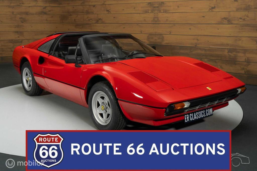 Ferrari 308 GTSi | 1982 | Route 66 Auctions, Auto's, Overige carrosserieën, Zwart, Bedrijf, Handgeschakeld