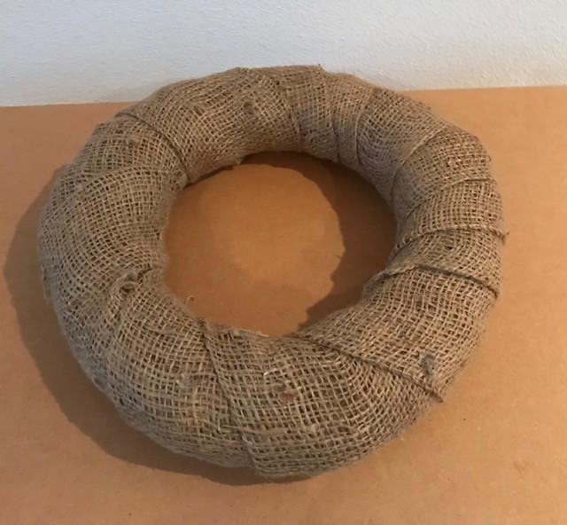Leuke Jute krans - 25 cm, Hobby en Vrije tijd, Knutselen, Ophalen of Verzenden, Zo goed als nieuw