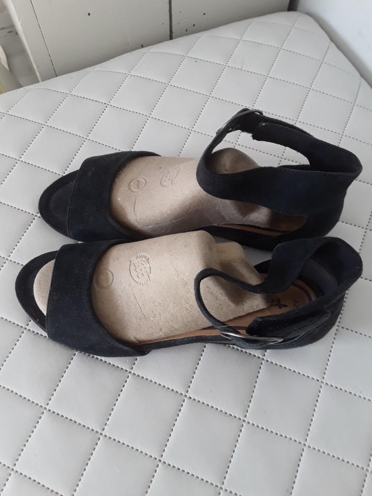 Sandalen Tamaris, Ophalen of Verzenden, Zo goed als nieuw, Blauw, Sandalen of Muiltjes