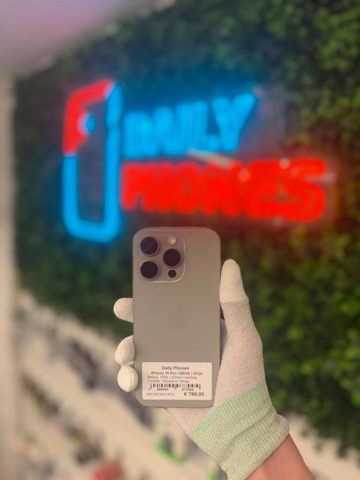 Zo goed als nieuw Apple iPhone 16 Pro 128GB, Telecommunicatie, Overige Telecommunicatie, Zo goed als nieuw, Ophalen of Verzenden