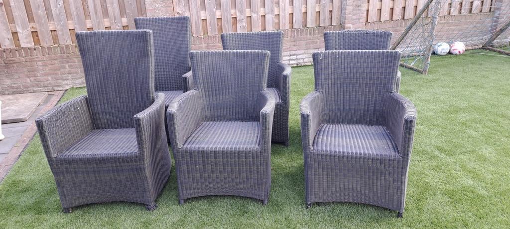 6 tuinstoelen merk Bois Le Duc, Ophalen, Gebruikt, Kunststof