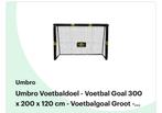 Professioneel voetbal doelen , umbro, Maat XS of kleiner, Ophalen, Bal