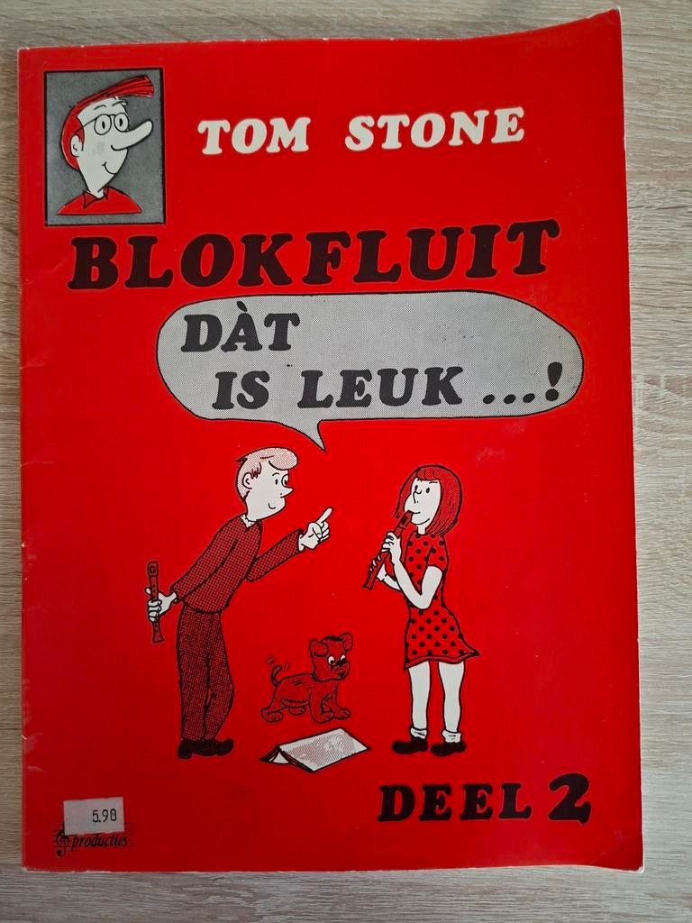 Tom Stone - Blokfluit Dàt is Leuk...! Deel 2, Gebruikt, Overige genres, Les of Cursus, Ophalen of Verzenden
