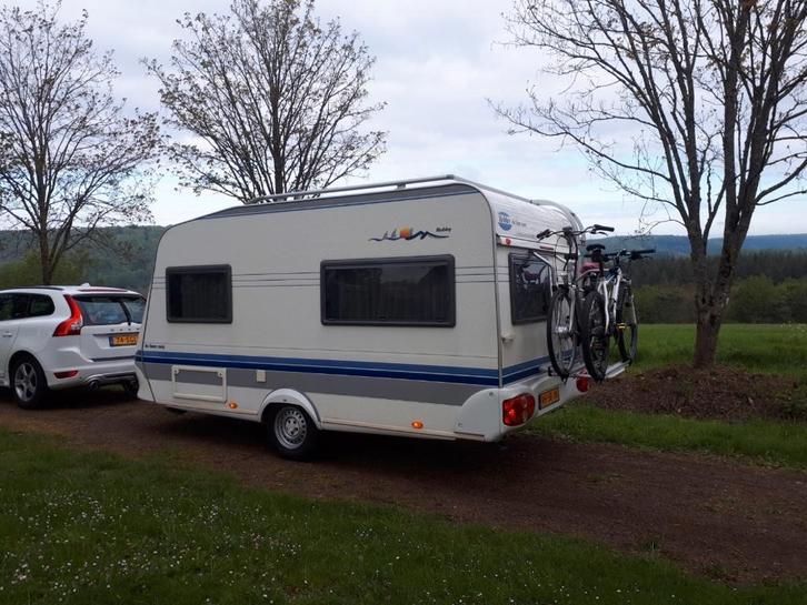 Hobby de Luxe Easy caravan, Caravans en Kamperen, Caravans, Particulier, tot en met 4, 750 - 1000 kg, Standaardzit, Hobby, 2 aparte bedden