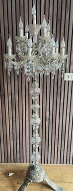 Kroonluchter Staand Model 175 cm + 2 Kristallen Wandlampjes, Ophalen