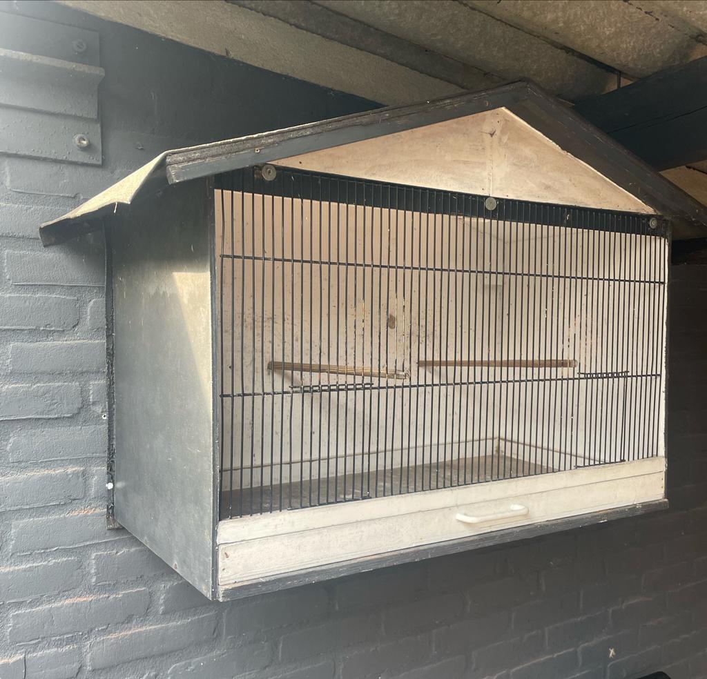 Vogelkooi voor buiten, Dieren en Toebehoren, Vogels | Hokken en Kooien, Ophalen of Verzenden, Hout, Vogelkooi