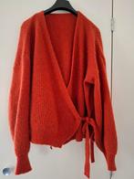 Vest. Overslagvest. 10% wol. Warme oranje kleur. Maat M, Kleding | Dames, Ophalen of Verzenden, Zo goed als nieuw, Maat 38/40 (M)