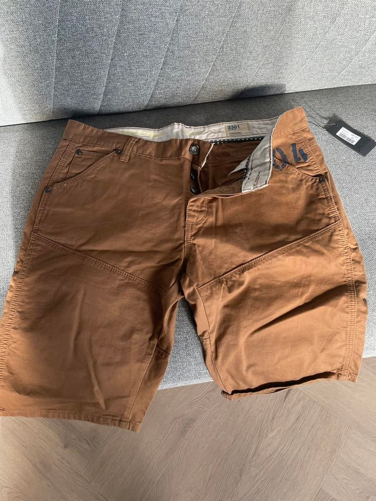 Korte broek G Star nieuw heren 36, Ophalen of Verzenden, Nieuw, Maat 56/58 (XL), Bruin