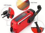 Solar Hand Crank Radio - Noodradio, Ophalen of Verzenden, Gebruikt, Radio