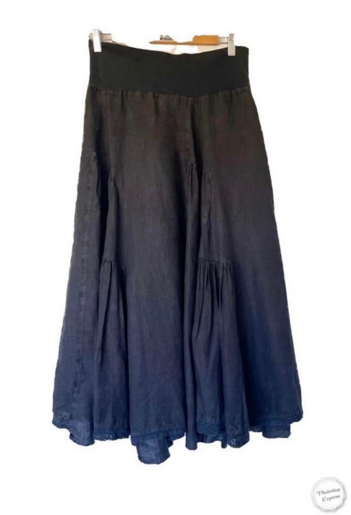 Mooie linnen rok van Completo S, Kleding | Dames, Arthurio Lino, Zwart, Sevan@arthuriolino.nl, Ophalen of Verzenden