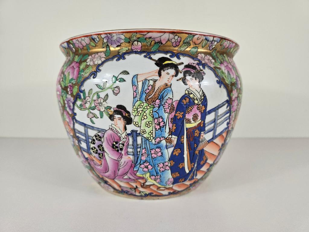 Famille Rose viskom, porselein, China, midden 20e eeuw, Antiek en Kunst, Antiek | Porselein, Ophalen of Verzenden