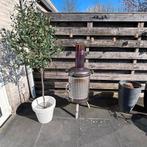 Duurzame buitenkachel van gerecyclede verwarmingsketel, Tuin en Terras, Ophalen, Zo goed als nieuw