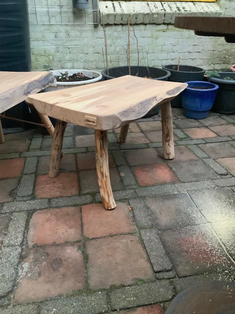 Houten bankje, Huis en Inrichting, Krukjes, Ophalen of Verzenden, Gebruikt, Hout