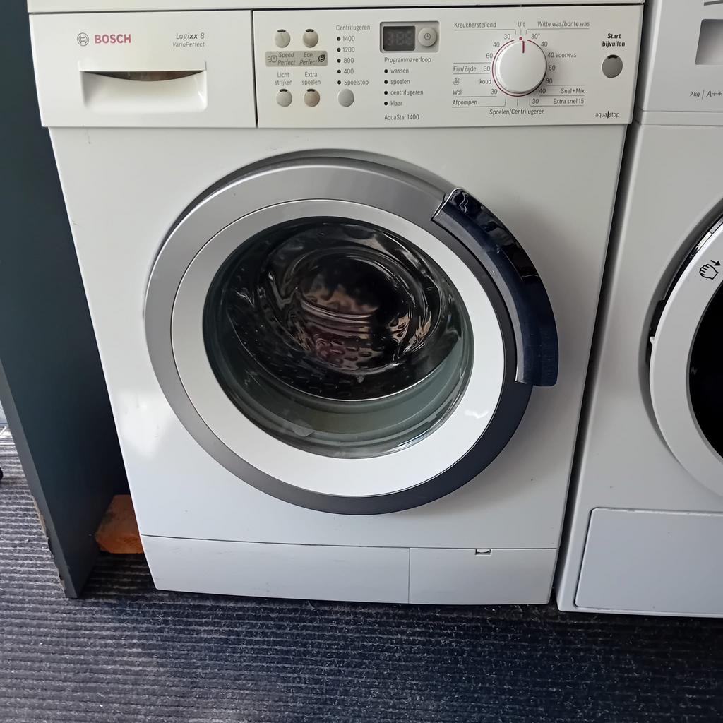 Bosch Logixx 8 VarioPerfect Wasmachine - 7kg, 1400 toeren, Ophalen, Gebruikt, 85 tot 90 cm, 1200 tot 1600 toeren