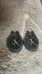 Set wandplaquettes met engel / cherub – barok stijl, ., Ophalen of Verzenden, Zo goed als nieuw, .