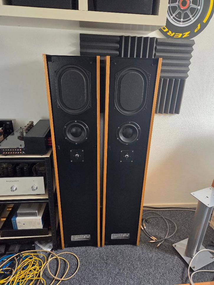 Zeer zeldzaam Audiolab REM met eindversterker, Audio, Tv en Foto, Luidsprekers, Gebruikt, Front, Rear of Stereo speakers, 120 watt of meer