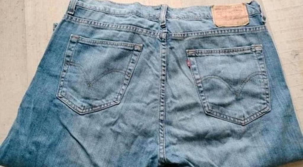 Originele. levis Strauss 752 jeans maat w36 L 32, Kleding | Heren, W36 - W38 (confectie 52/54), Blauw, Ophalen of Verzenden, Gedragen